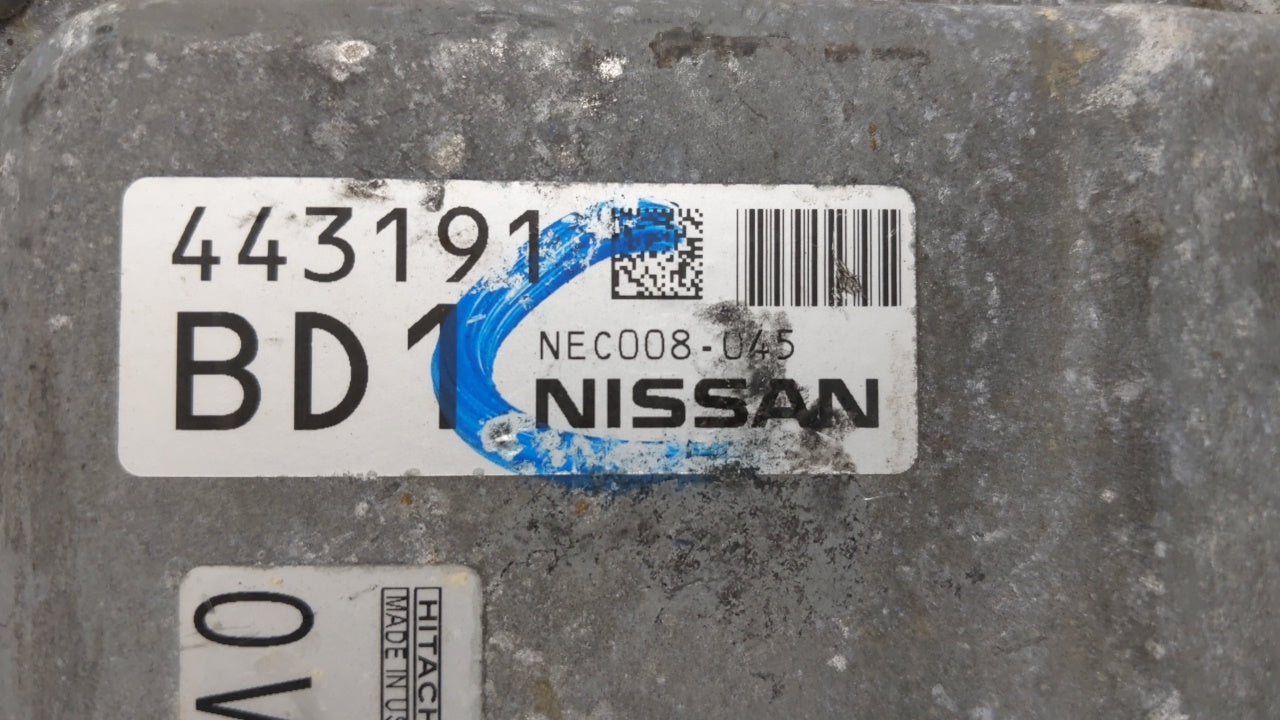 2013-2014 Nissan Altima PCM Engine Computer ECU ECM PCU OEM P/N:NEC008-045 BEM400-300 Fits 2013 2014 OEM Used Auto Parts - Oemusedautoparts1.com