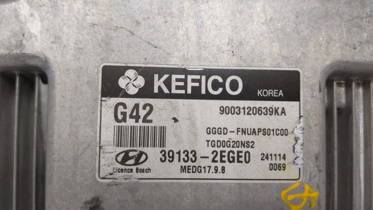 2014-2016 Hyundai Elantra Engine Computer Ecu Pcm Ecm Pcu Oem 39133-2ege0 67090 - Oemusedautoparts1.com