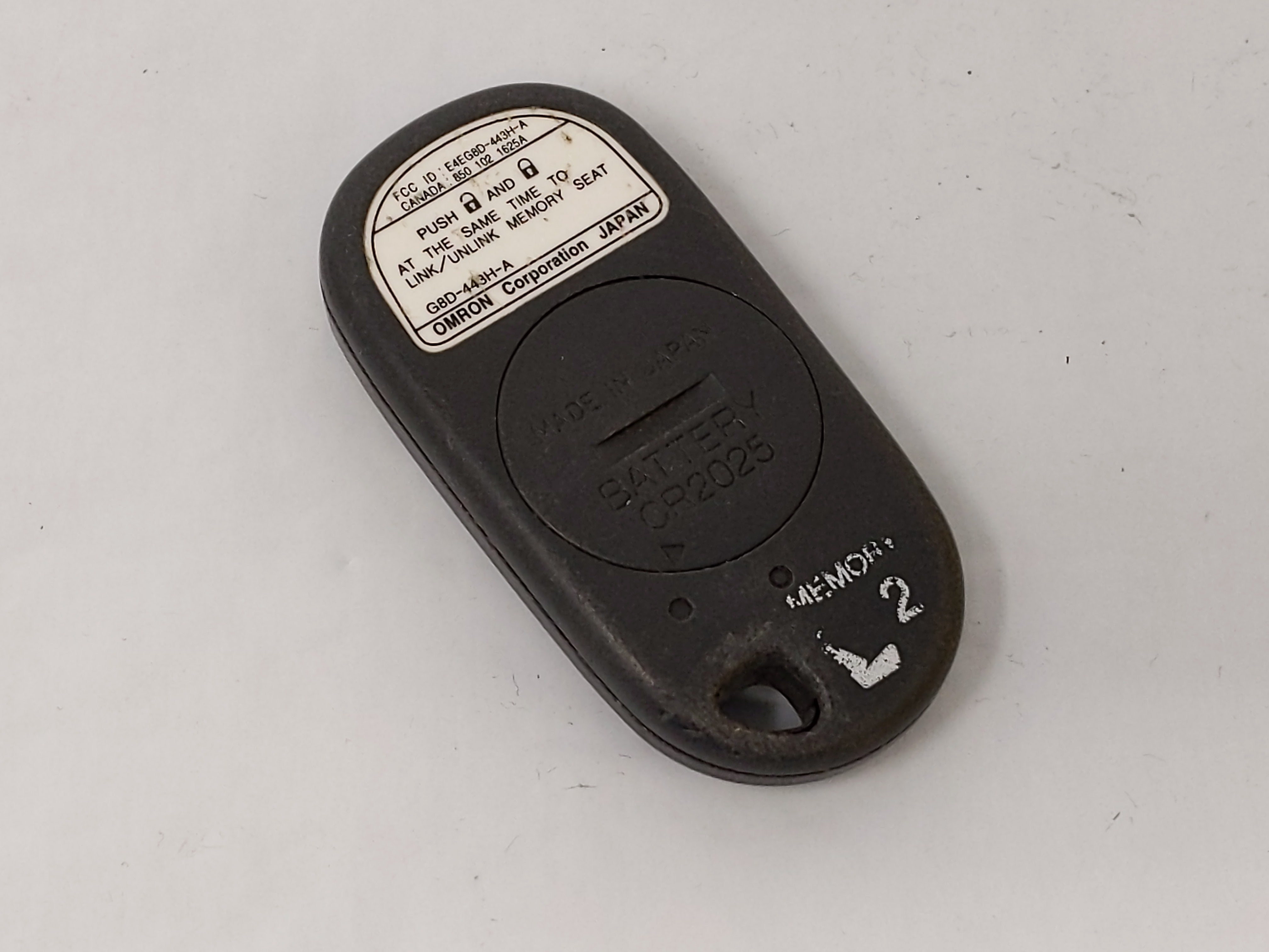 2001 Acura Cl Keyless Entry Remote E4eg8d-443h-A G8d-443-A Driver2 4 - Oemusedautoparts1.com