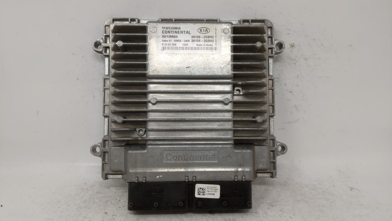 2015 Kia Optima PCM Engine Computer ECU ECM PCU OEM P/N:39108-2GBH2 39138-2GBH2 Fits OEM Used Auto Parts - Oemusedautoparts1.com