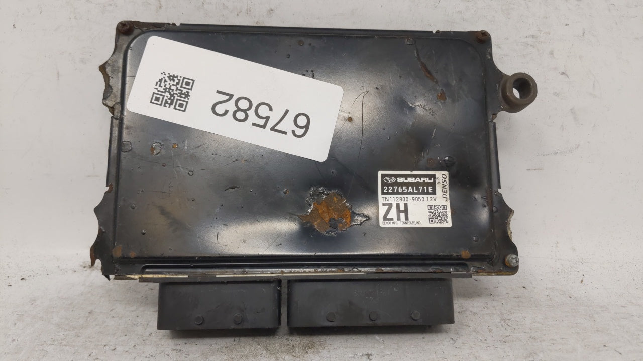 2018 Subaru Impreza PCM Engine Computer ECU ECM PCU OEM P/N:22765AL71E Fits OEM Used Auto Parts - Oemusedautoparts1.com