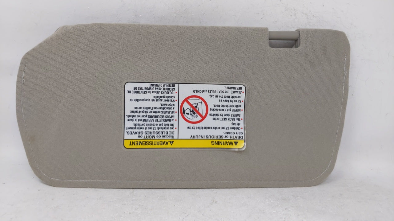 2000-2004 Infiniti I35 Passenger Right Sun Visor Sunvisor Gray 68091 Mirror - Oemusedautoparts1.com