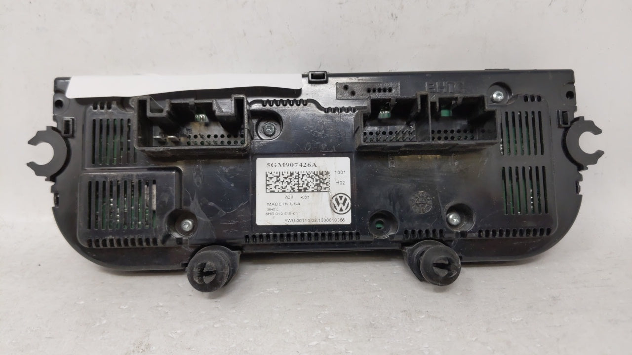 2015-2016 Volkswagen Golf Climate Control Module Temperature AC/Heater Replacement P/N:5GM907426A Fits 2015 2016 OEM Used Auto Parts - Oemusedautoparts1.com