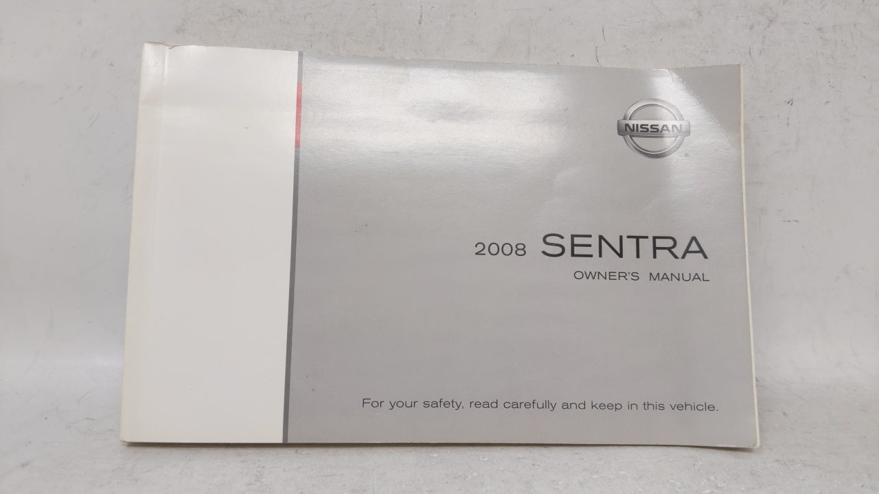 2008 Nissan Sentra Owners Manual Book Guide OEM Used Auto Parts - Oemusedautoparts1.com