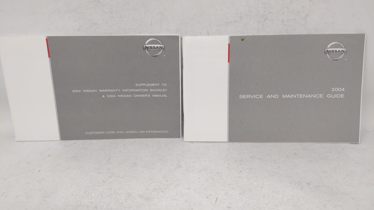 2004 Nissan Altima Owners Manual Book Guide OEM Used Auto Parts - Oemusedautoparts1.com