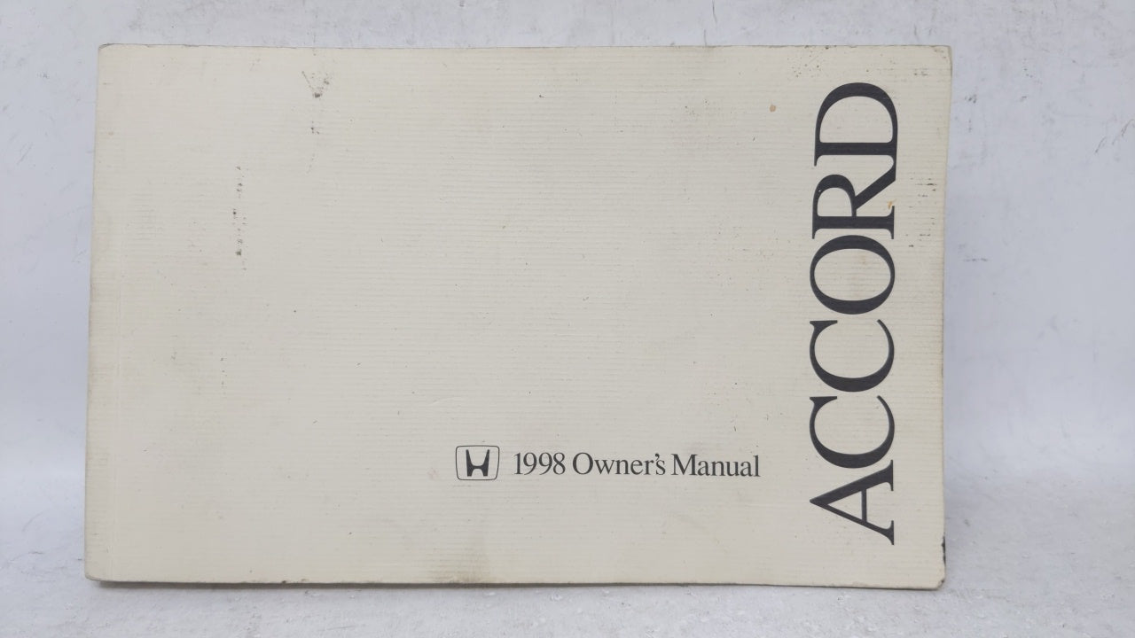 1998 Honda Accord Owners Manual Book Guide OEM Used Auto Parts - Oemusedautoparts1.com