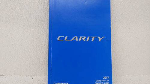 2017 Honda Clarity Owners Manual Book Guide OEM Used Auto Parts