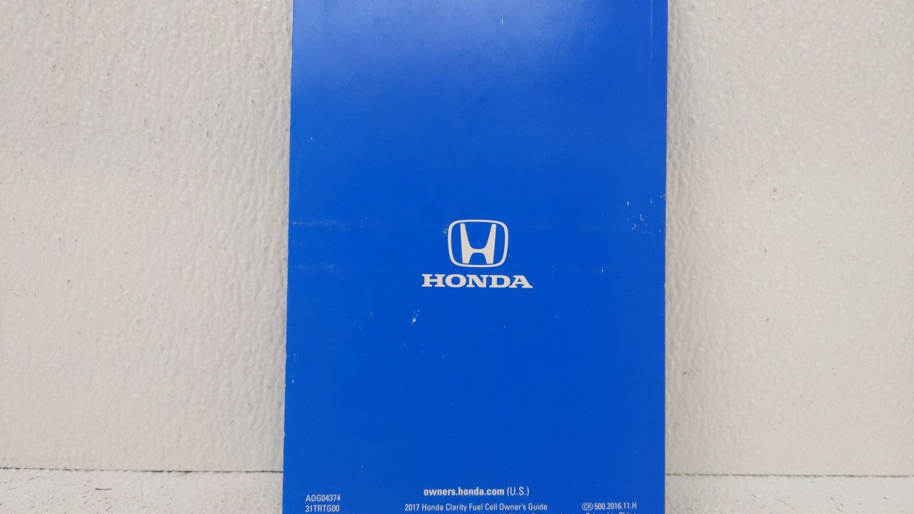 2017 Honda Clarity Owners Manual Book Guide OEM Used Auto Parts - Oemusedautoparts1.com