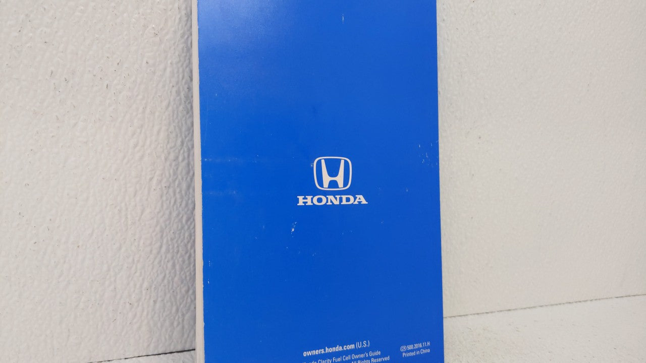 2017 Honda Clarity Owners Manual Book Guide OEM Used Auto Parts - Oemusedautoparts1.com