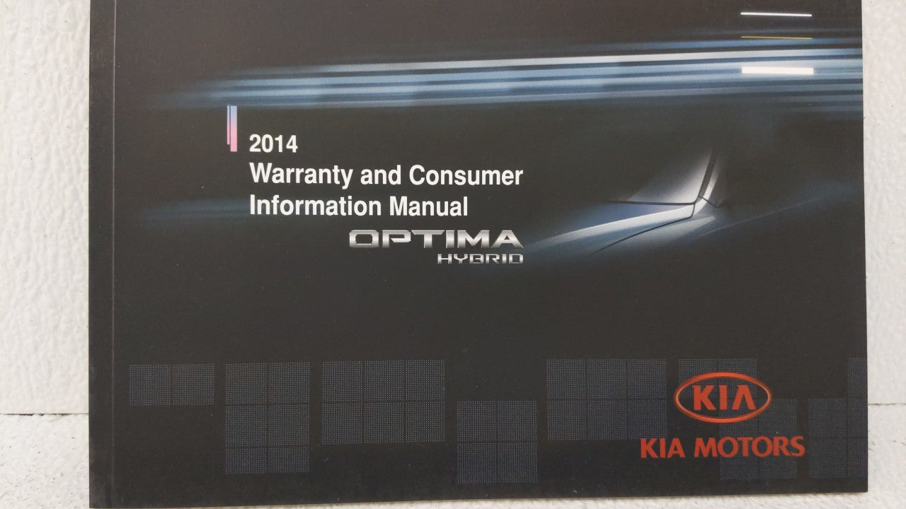 2014 Kia Optima Owners Manual Book Guide OEM Used Auto Parts - Oemusedautoparts1.com