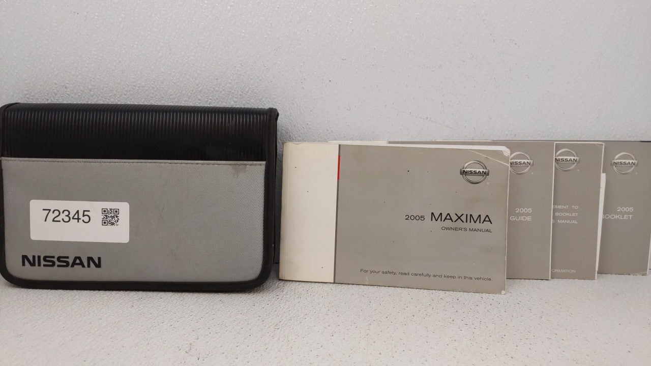 2005 Nissan Maxima Owners Manual Book Guide OEM Used Auto Parts - Oemusedautoparts1.com