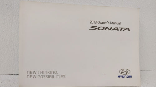2013 Hyundai Sonata Owners Manual Book Guide OEM Used Auto Parts