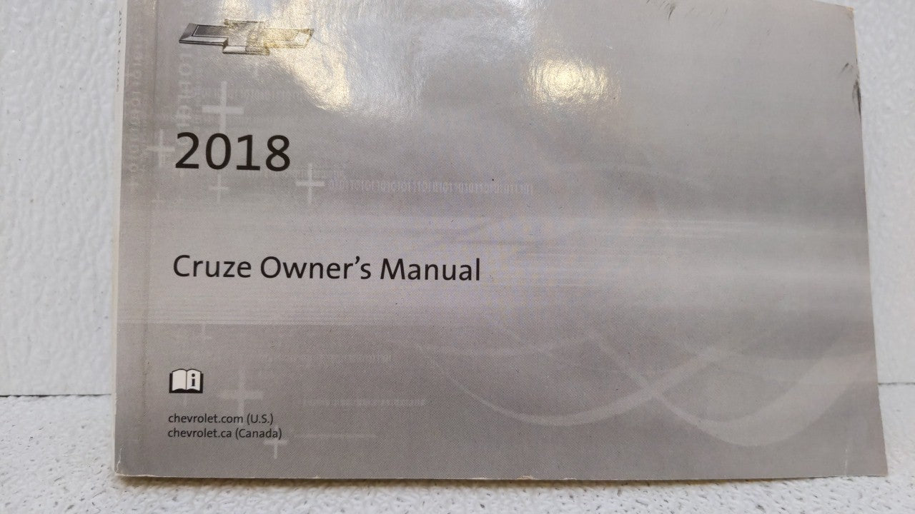 2018 Chevrolet Cruze Owners Manual Book Guide OEM Used Auto Parts - Oemusedautoparts1.com