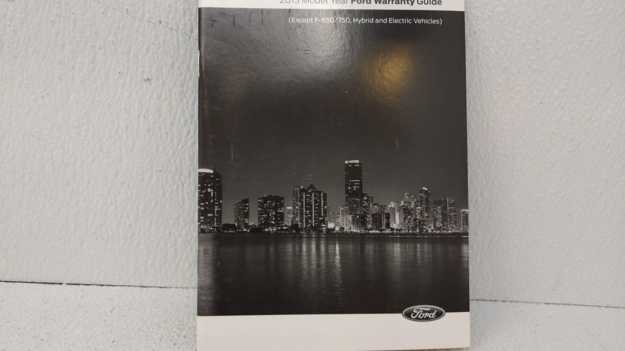 2013 Ford F-100 Owners Manual Book Guide OEM Used Auto Parts - Oemusedautoparts1.com