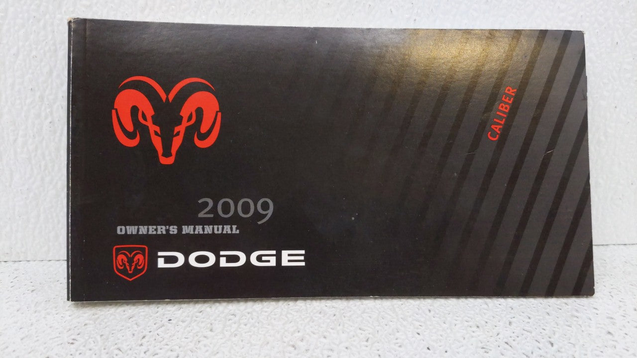 2009 Dodge Caliber Owners Manual Book Guide OEM Used Auto Parts - Oemusedautoparts1.com