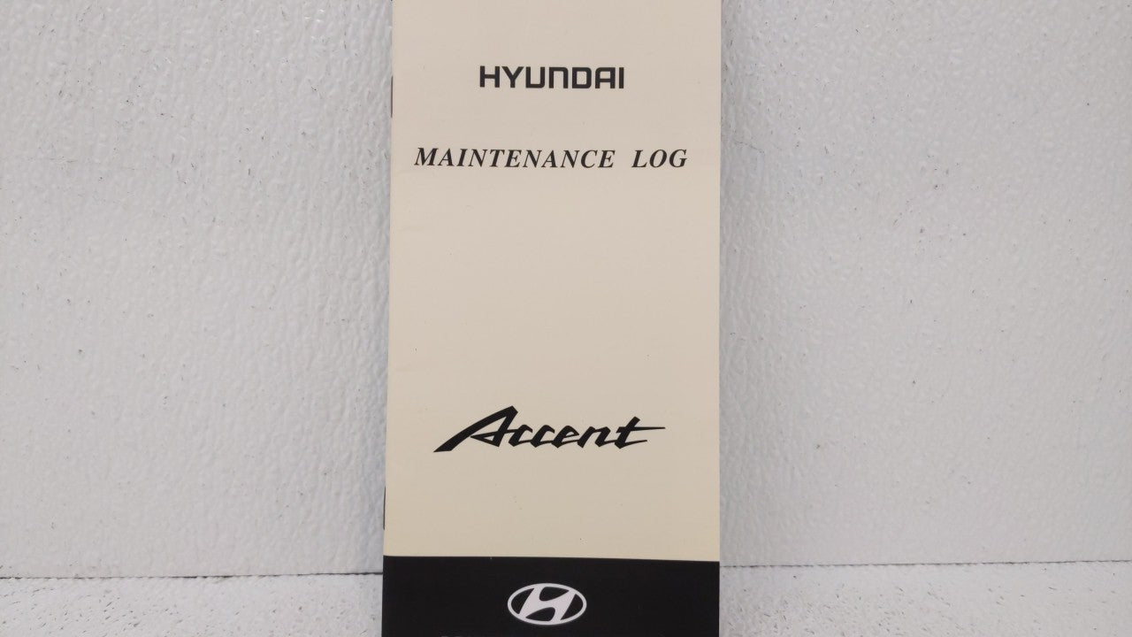 2001 Hyundai Accent Owners Manual Book Guide OEM Used Auto Parts - Oemusedautoparts1.com