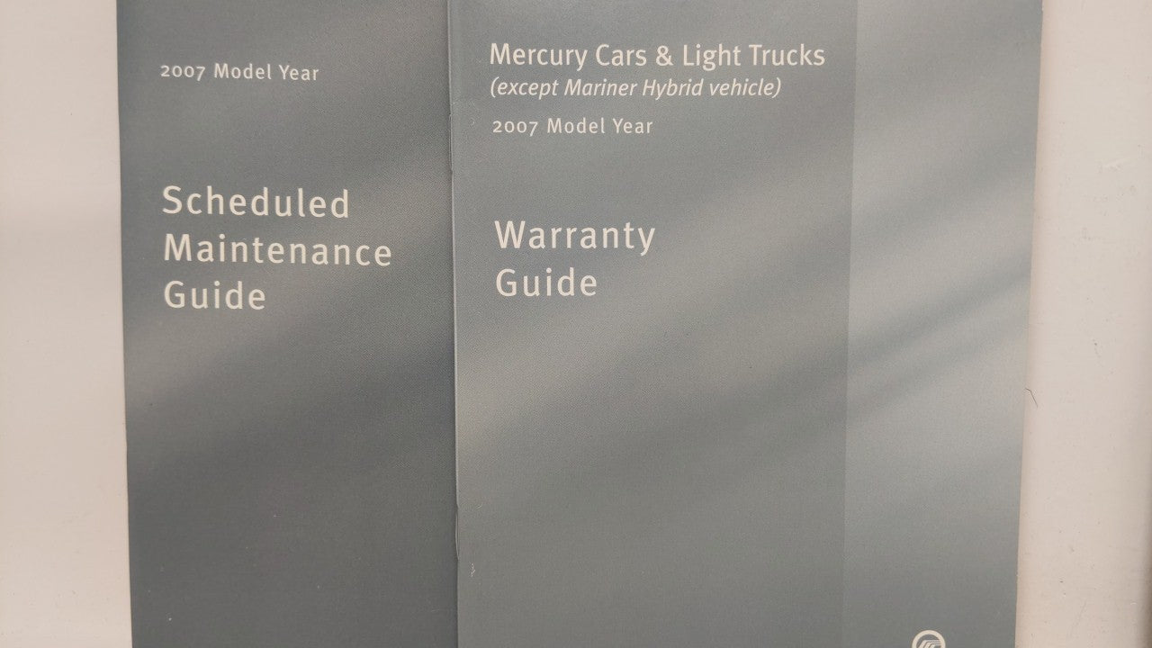 2007 Mercury Montego Owners Manual Book Guide OEM Used Auto Parts - Oemusedautoparts1.com