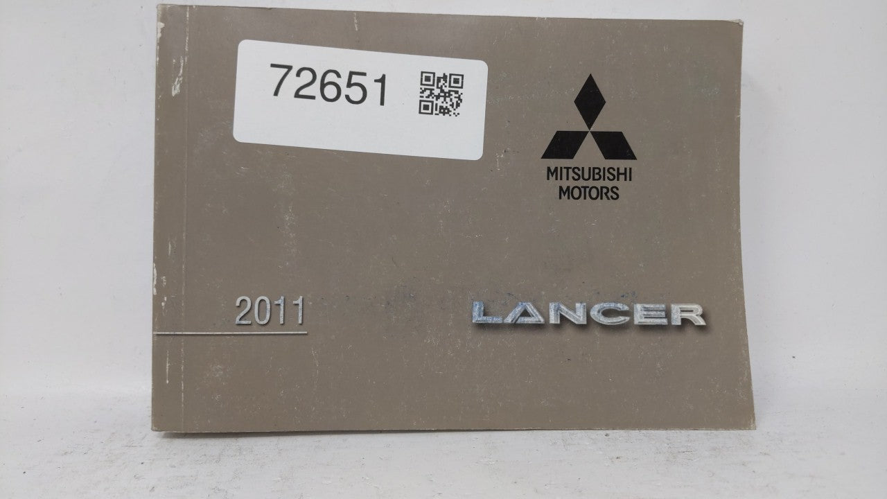 2011 Mitsubishi Lancer Owners Manual Book Guide OEM Used Auto Parts - Oemusedautoparts1.com