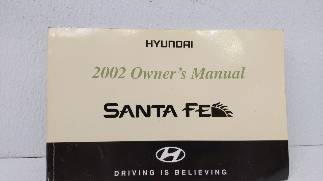 2002 Hyundai Santa Fe Owners Manual Book Guide OEM Used Auto Parts - Oemusedautoparts1.com