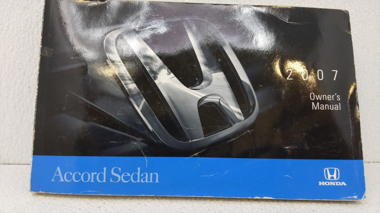 2007 Honda Accord Owners Manual Book Guide OEM Used Auto Parts - Oemusedautoparts1.com