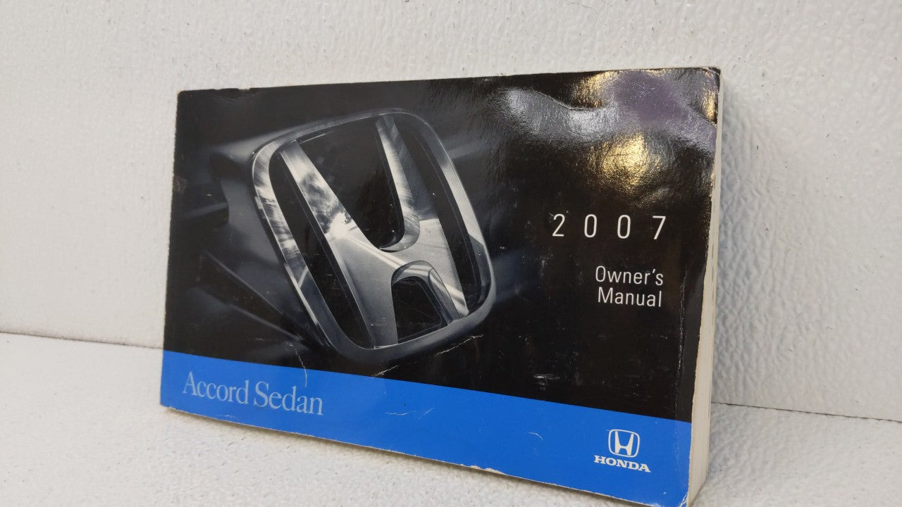 2007 Honda Accord Owners Manual Book Guide OEM Used Auto Parts - Oemusedautoparts1.com