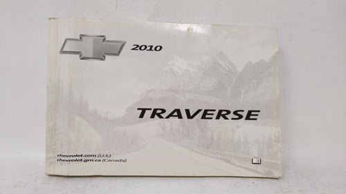 2010 Chevrolet Traverse Owners Manual Book Guide OEM Used Auto Parts