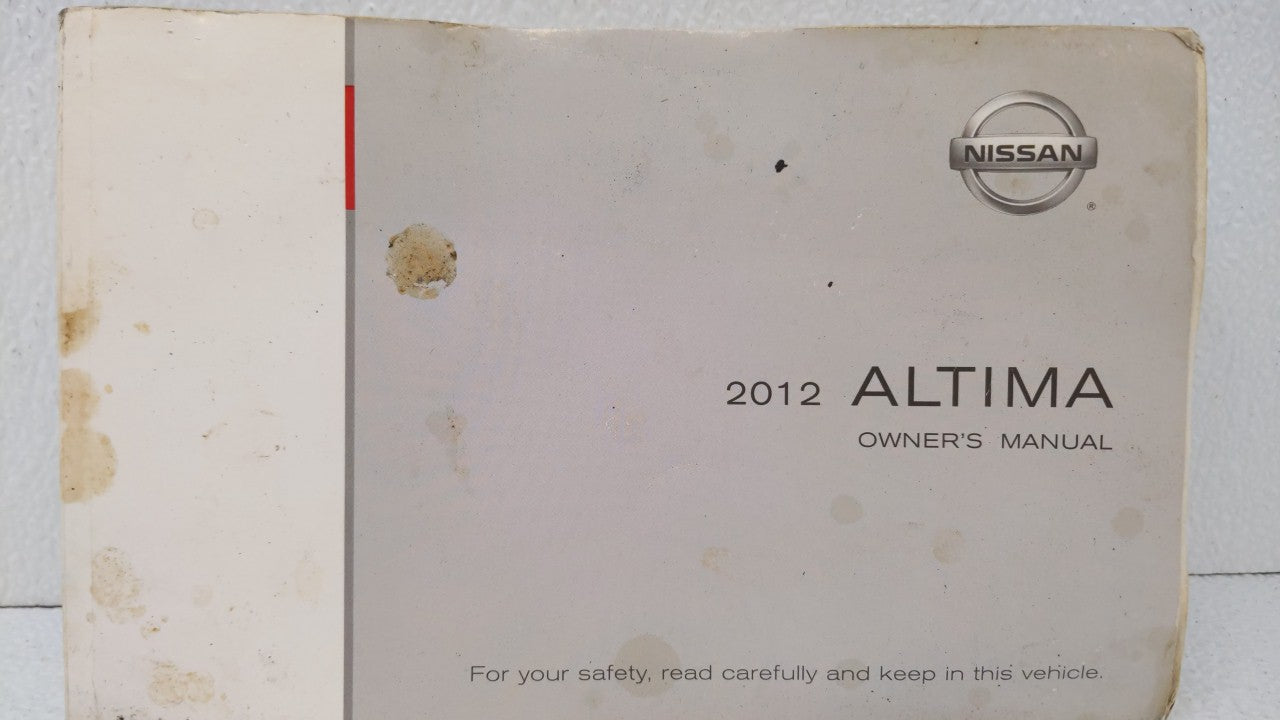 2012 Nissan Altima Owners Manual Book Guide OEM Used Auto Parts - Oemusedautoparts1.com