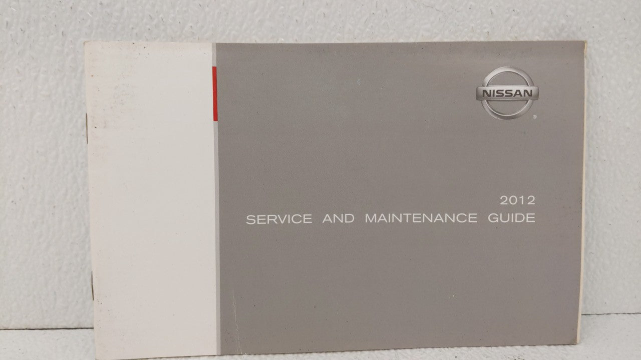 2012 Nissan Altima Owners Manual Book Guide OEM Used Auto Parts - Oemusedautoparts1.com