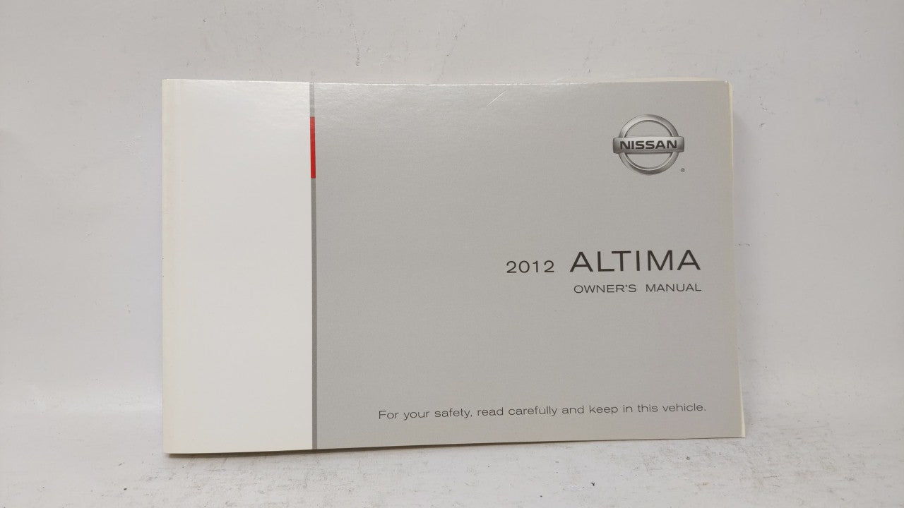 2012 Nissan Altima Owners Manual Book Guide OEM Used Auto Parts - Oemusedautoparts1.com