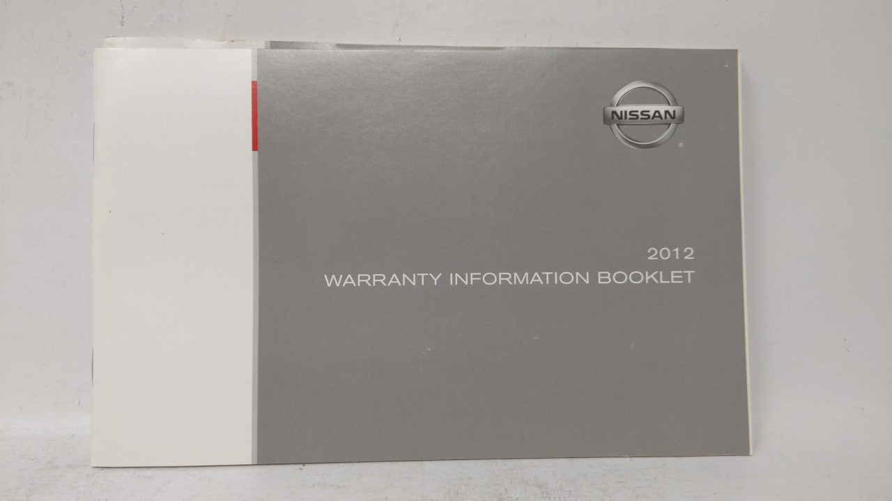 2012 Nissan Altima Owners Manual Book Guide OEM Used Auto Parts - Oemusedautoparts1.com