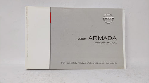 2006 Nissan Armada Owners Manual Book Guide OEM Used Auto Parts