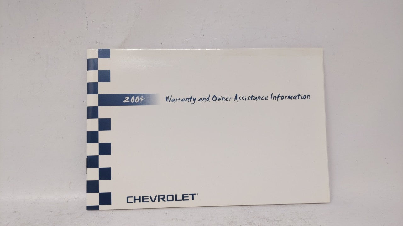 2004 Chevrolet Impala Owners Manual Book Guide OEM Used Auto Parts - Oemusedautoparts1.com