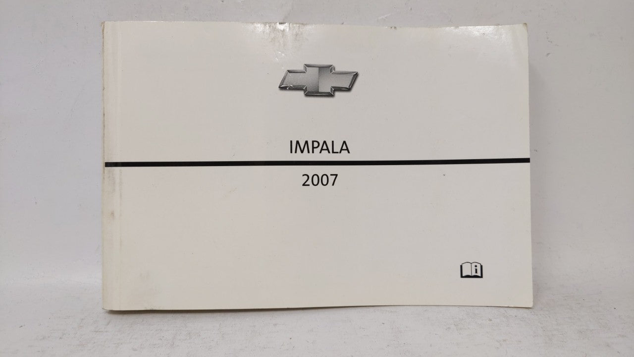 2007 Chevrolet Impala Owners Manual Book Guide OEM Used Auto Parts - Oemusedautoparts1.com