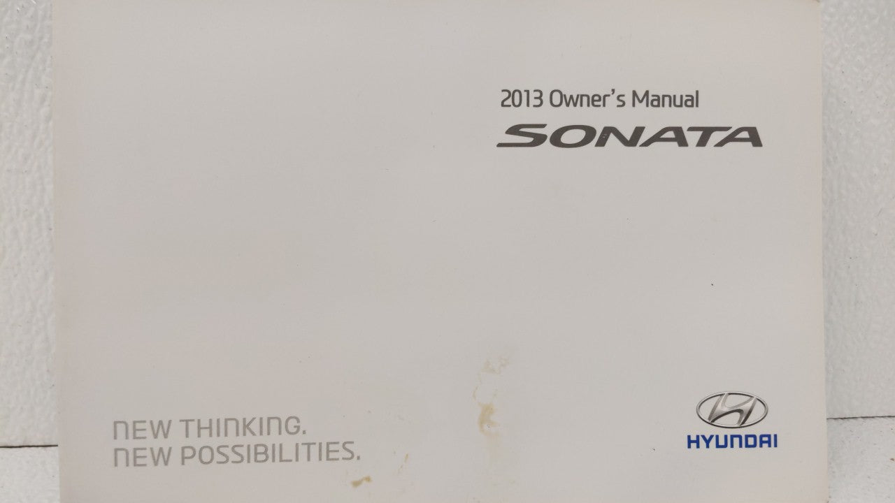 2013 Hyundai Sonata Owners Manual Book Guide OEM Used Auto Parts - Oemusedautoparts1.com