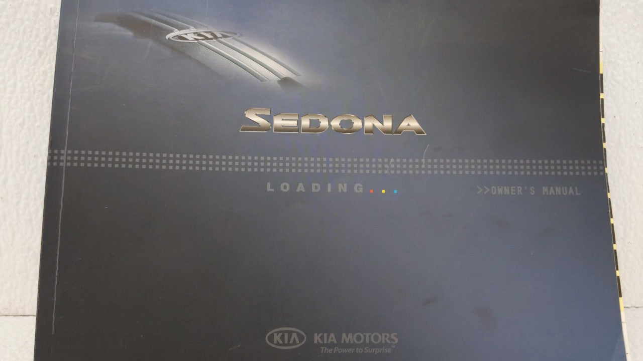 2009 Kia Sedona Owners Manual Book Guide OEM Used Auto Parts - Oemusedautoparts1.com