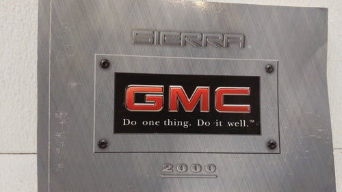 2000 Gmc Sierra Owners Manual Book Guide OEM Used Auto Parts