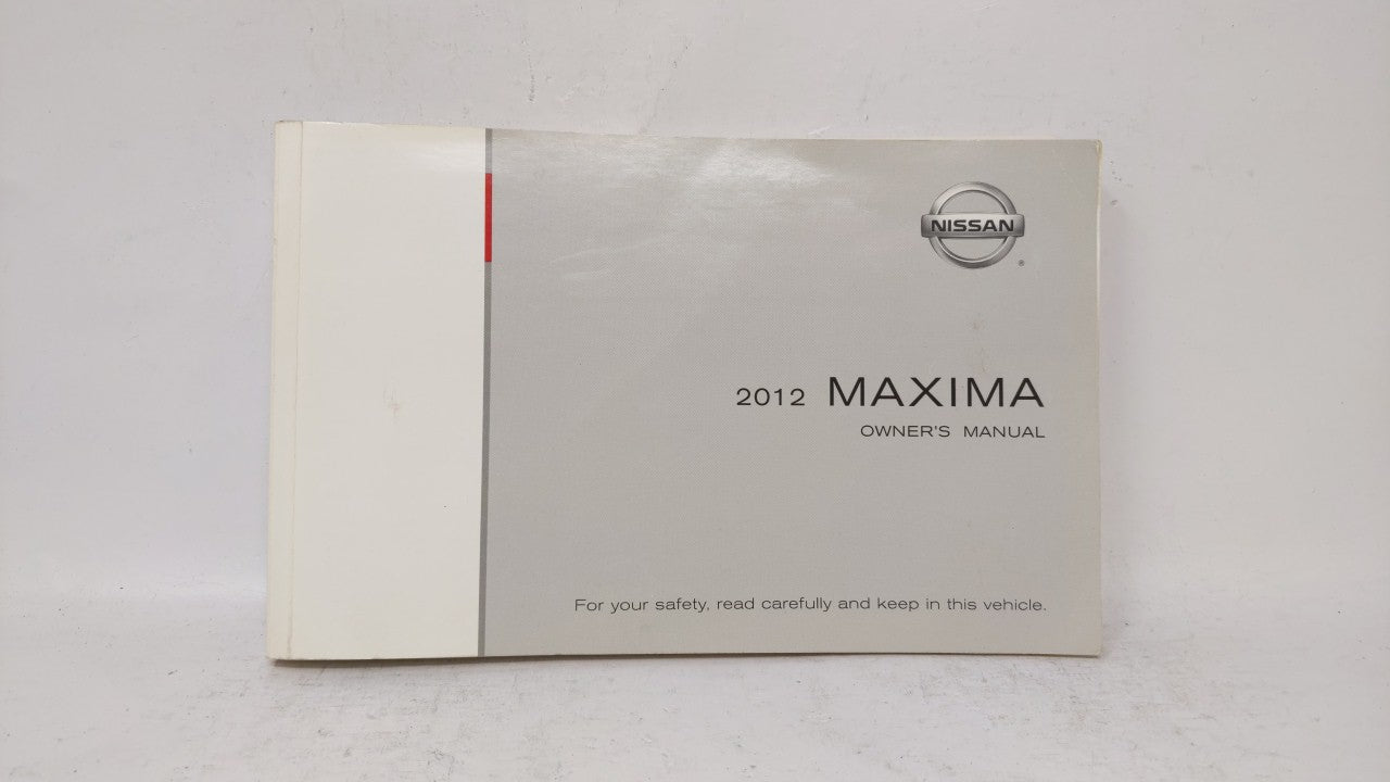 2012 Nissan Maxima Owners Manual Book Guide OEM Used Auto Parts - Oemusedautoparts1.com