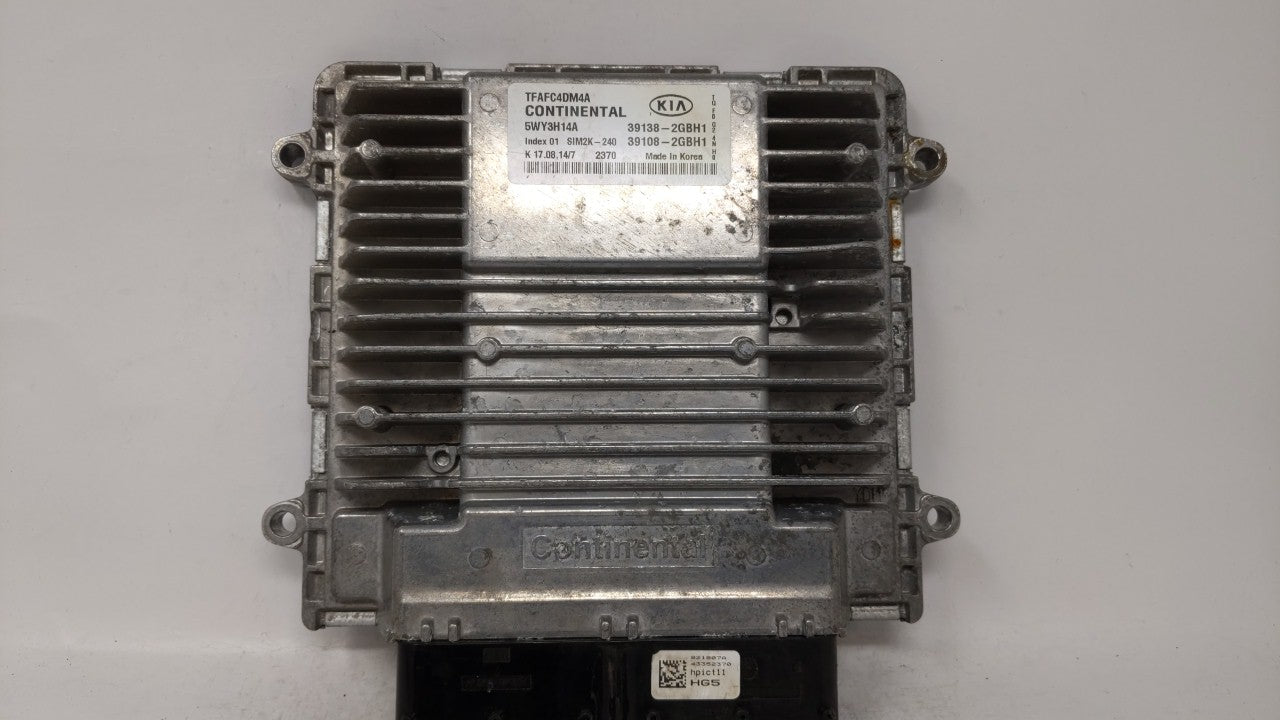 2015 Kia Optima PCM Engine Computer ECU ECM PCU OEM P/N:39138-2GBH1 39108-2GBH1 Fits OEM Used Auto Parts - Oemusedautoparts1.com