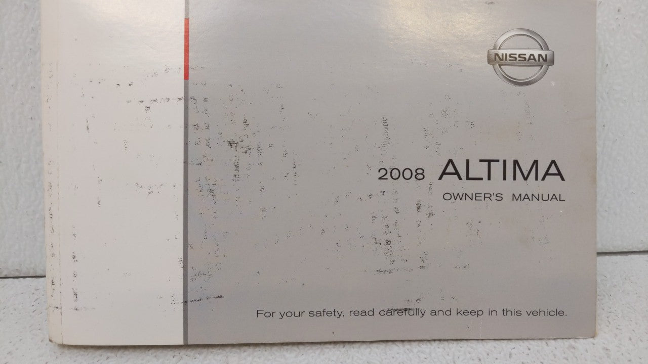 2008 Nissan Altima Owners Manual Book Guide OEM Used Auto Parts - Oemusedautoparts1.com