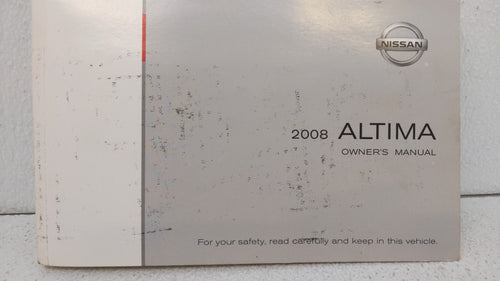 2008 Nissan Altima Owners Manual Book Guide OEM Used Auto Parts
