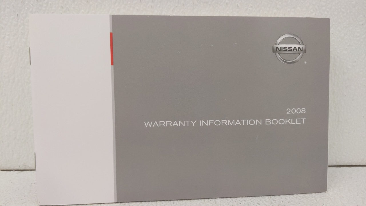 2008 Nissan Altima Owners Manual Book Guide OEM Used Auto Parts - Oemusedautoparts1.com