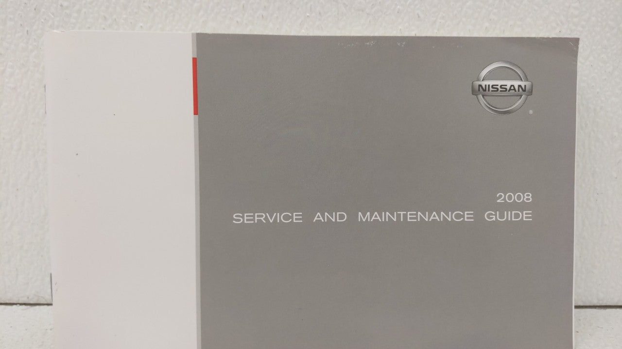 2008 Nissan Altima Owners Manual Book Guide OEM Used Auto Parts - Oemusedautoparts1.com