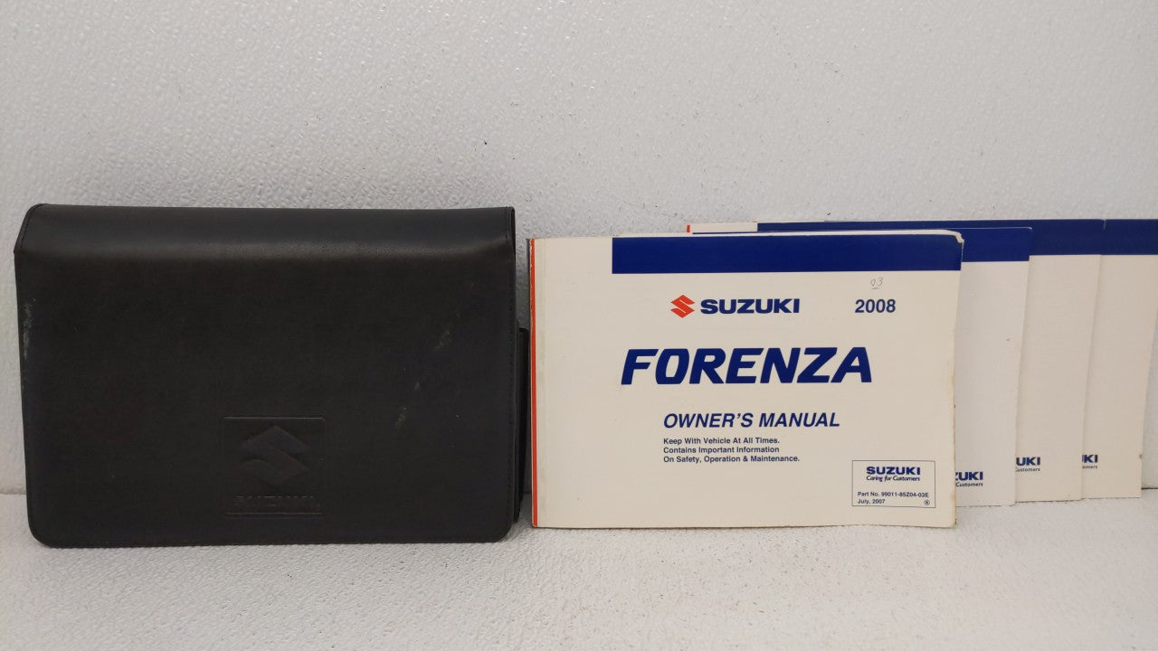 2008 Suzuki Forenza Owners Manual Book Guide OEM Used Auto Parts - Oemusedautoparts1.com