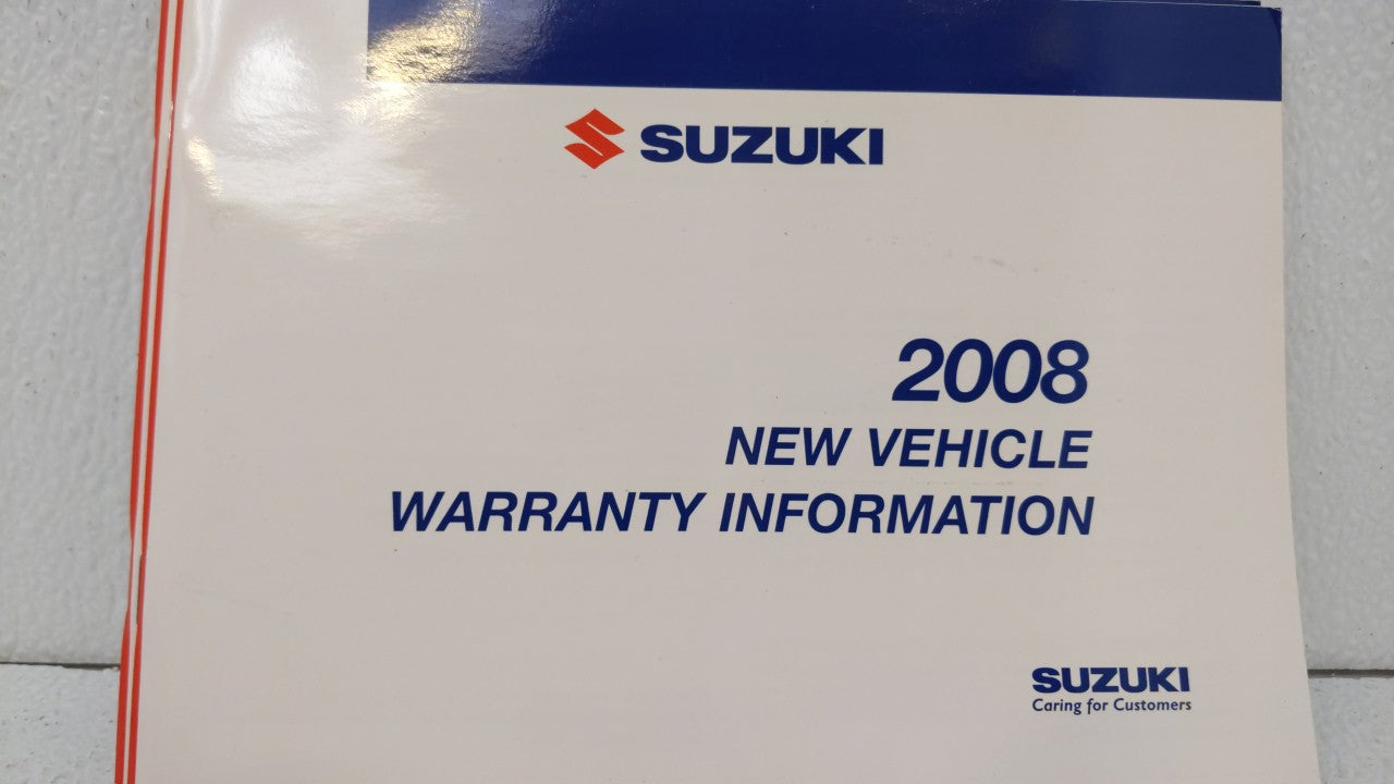 2008 Suzuki Forenza Owners Manual Book Guide OEM Used Auto Parts - Oemusedautoparts1.com