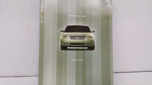 2008 Mercury Sable Owners Manual 72957 OEM Used Auto Parts
