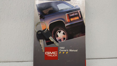 1992 Gmc Yukon Owners Manual Book Guide OEM Used Auto Parts