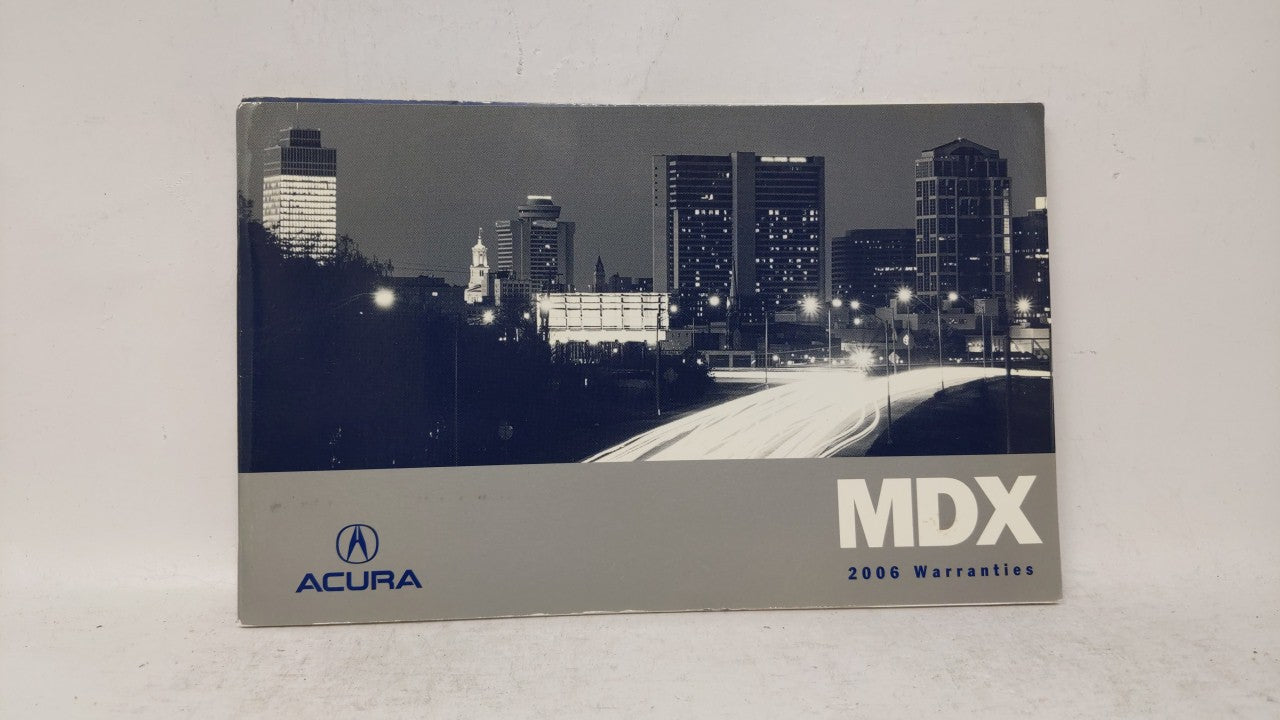 2006 Acura Mdx Owners Manual Book Guide OEM Used Auto Parts - Oemusedautoparts1.com