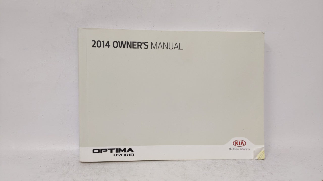 2014 Kia Optima Owners Manual Book Guide OEM Used Auto Parts - Oemusedautoparts1.com