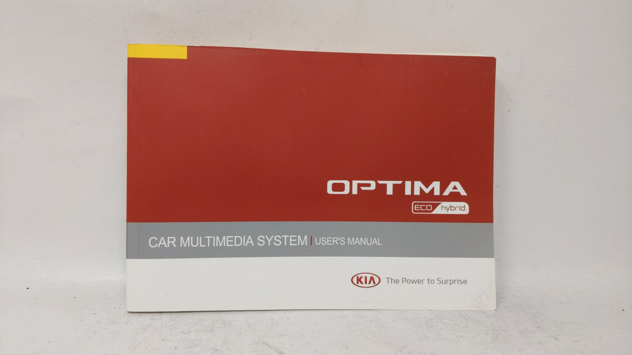 2014 Kia Optima Owners Manual Book Guide OEM Used Auto Parts - Oemusedautoparts1.com