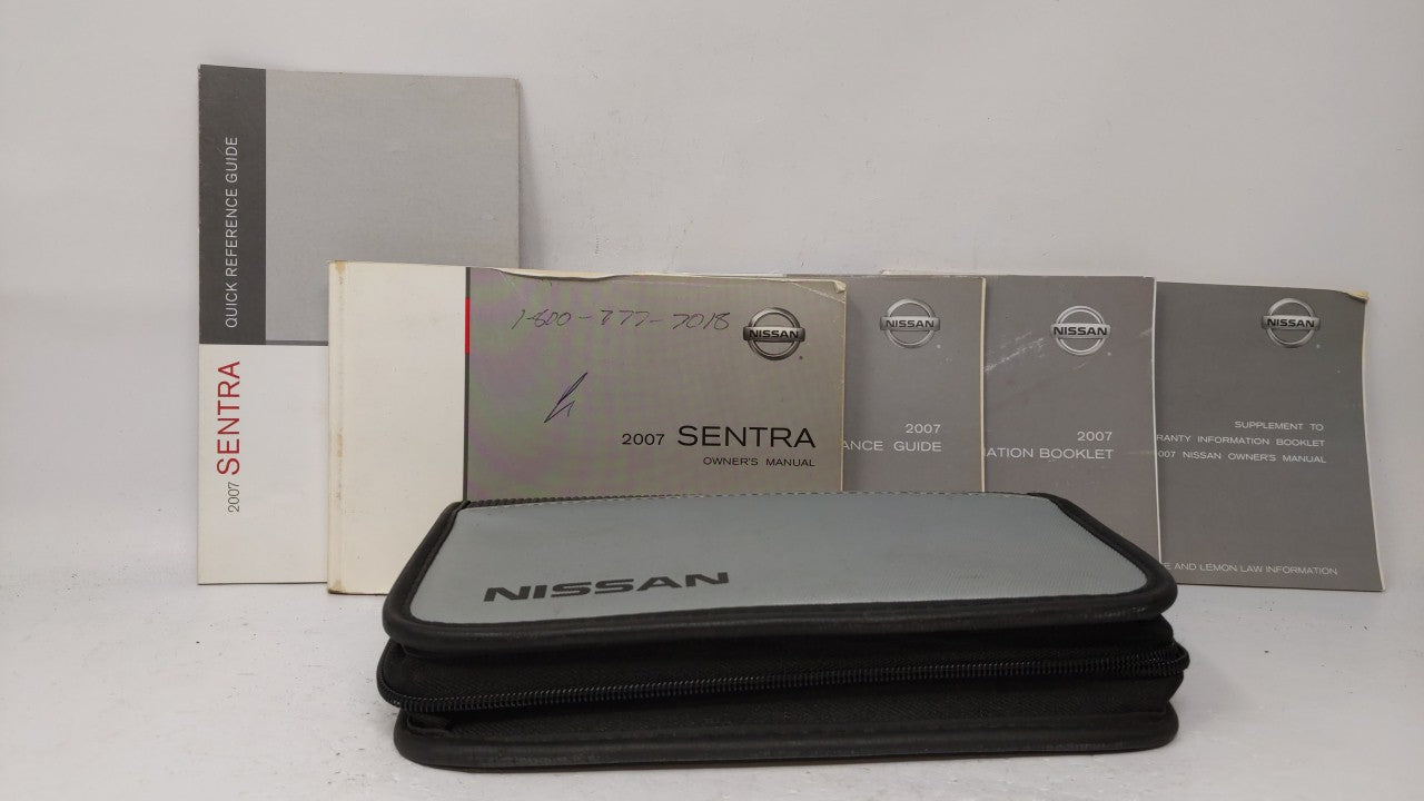 2007 Nissan Sentra Owners Manual Book Guide OEM Used Auto Parts - Oemusedautoparts1.com